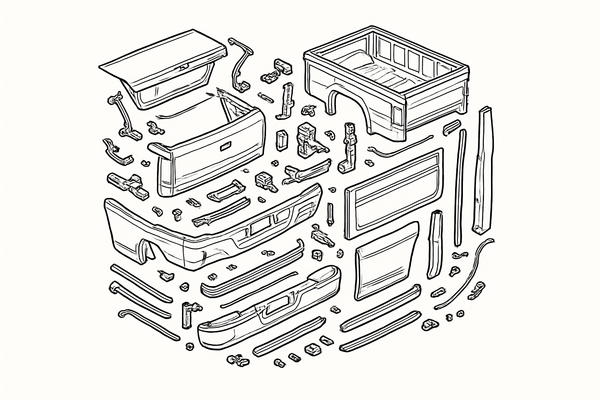 Porta-malas, Caçamba e Externos