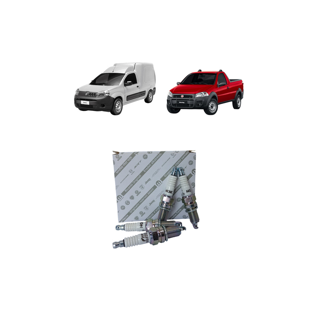 Jogo de Velas Original para veículos com motor FIAT FIRE EVO 1.4 8V