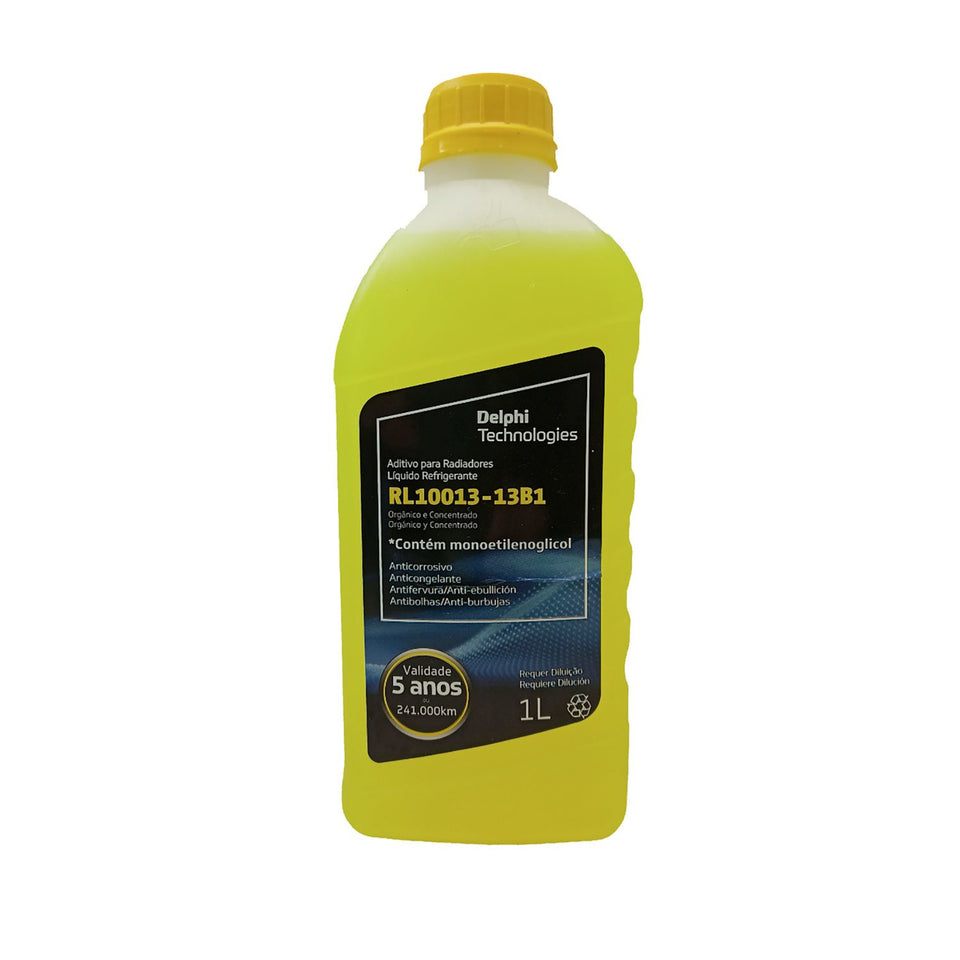 1 Litro Aditivo Radiador Concentrado Amarelo DELPHI RL10013
