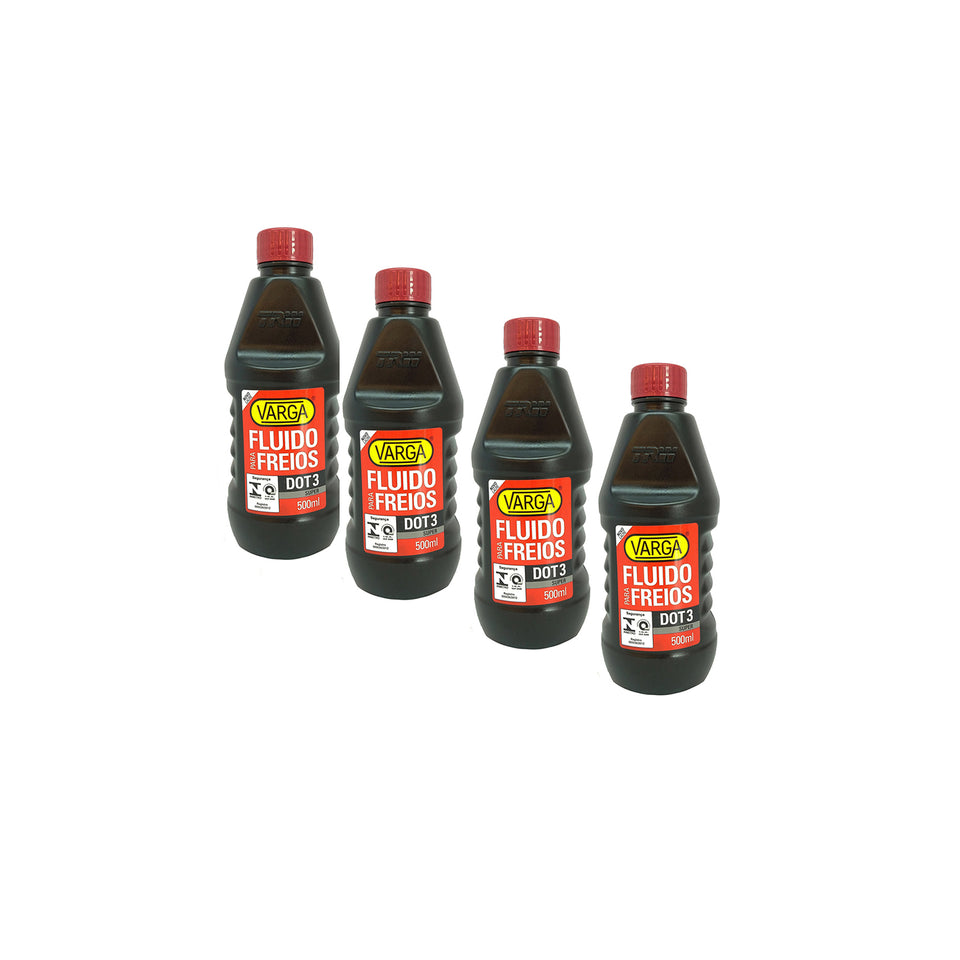 Kit 4 Fluidos Freio Dot3 Super 500ml RCLF00021 Trw Varga