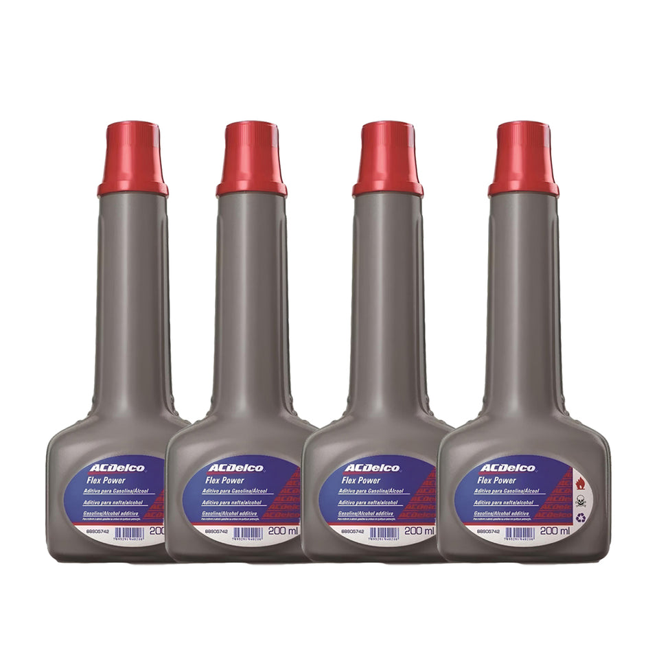 Kit 4 Aditivos Combustivel Flexpower 200 Ml Acdelco 88905742