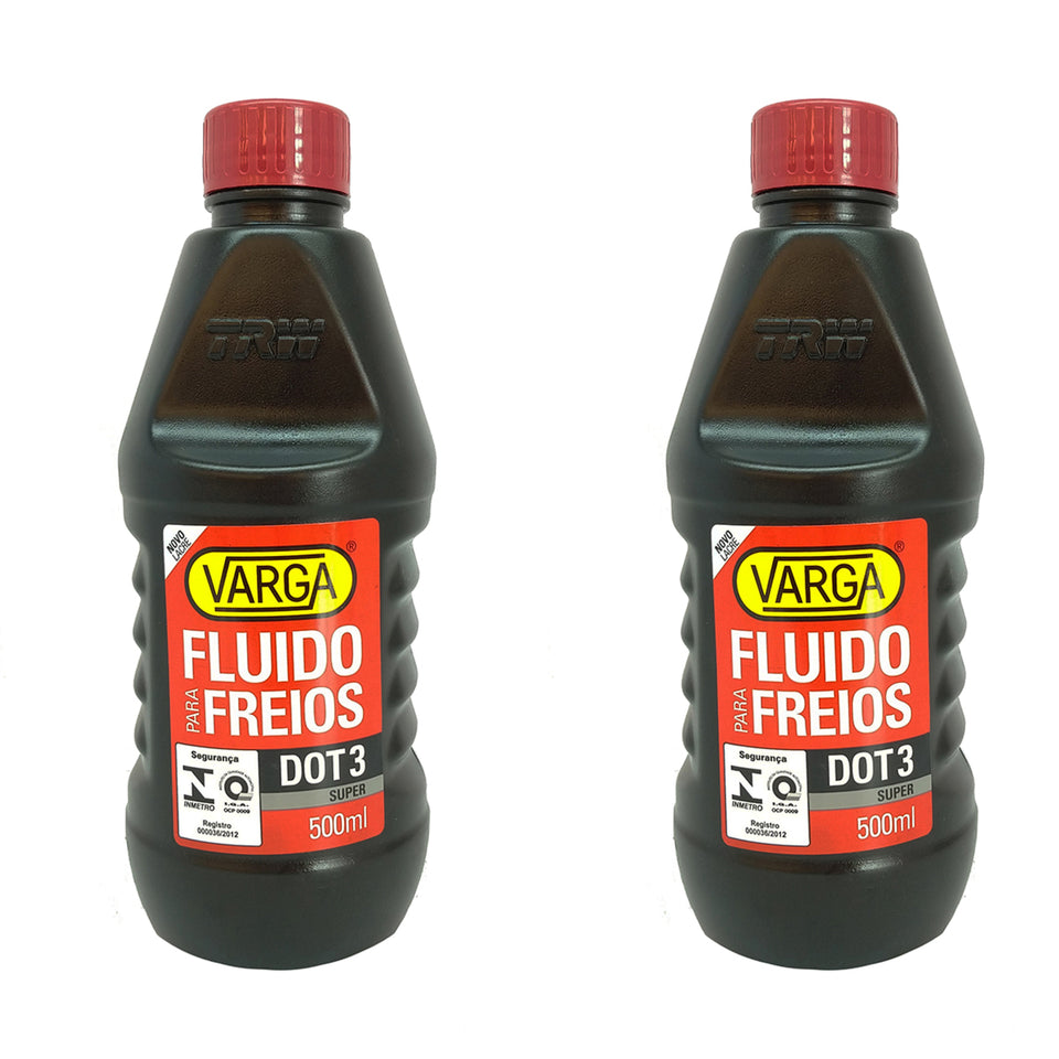 Kit 2 Fluidos Freio Dot3 500ml Trw Varga RCLF00021
