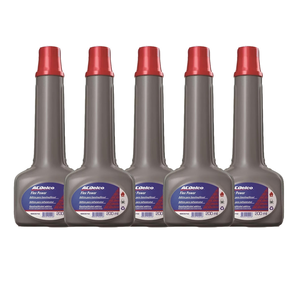 Kit 5 Aditivos Combustivel Flexpower Acdelco 88905742