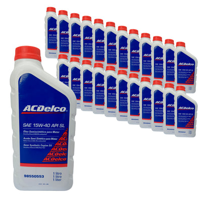 Caixa 24 Óleo Motor Sae 15w40 Api Sl Acdelco 98550553