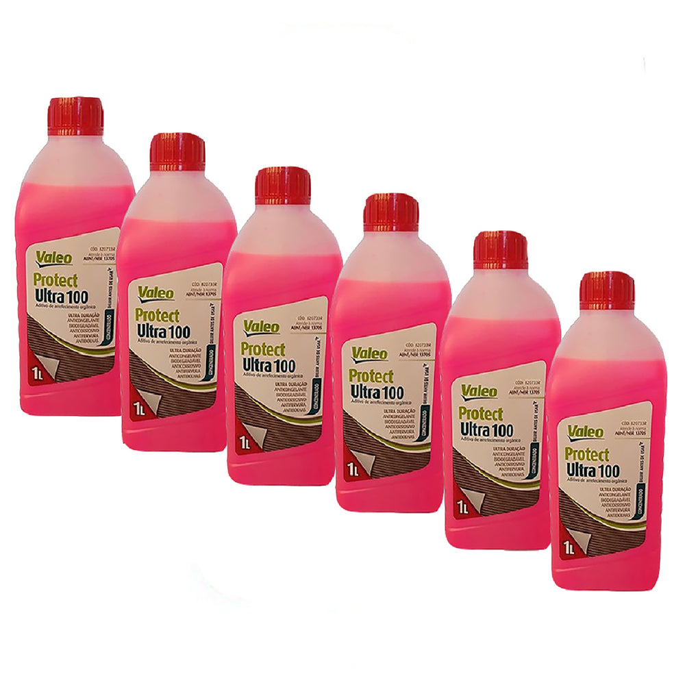 6 Litros Aditivo Radiador Valeo Protect Concentrado Orgânic
