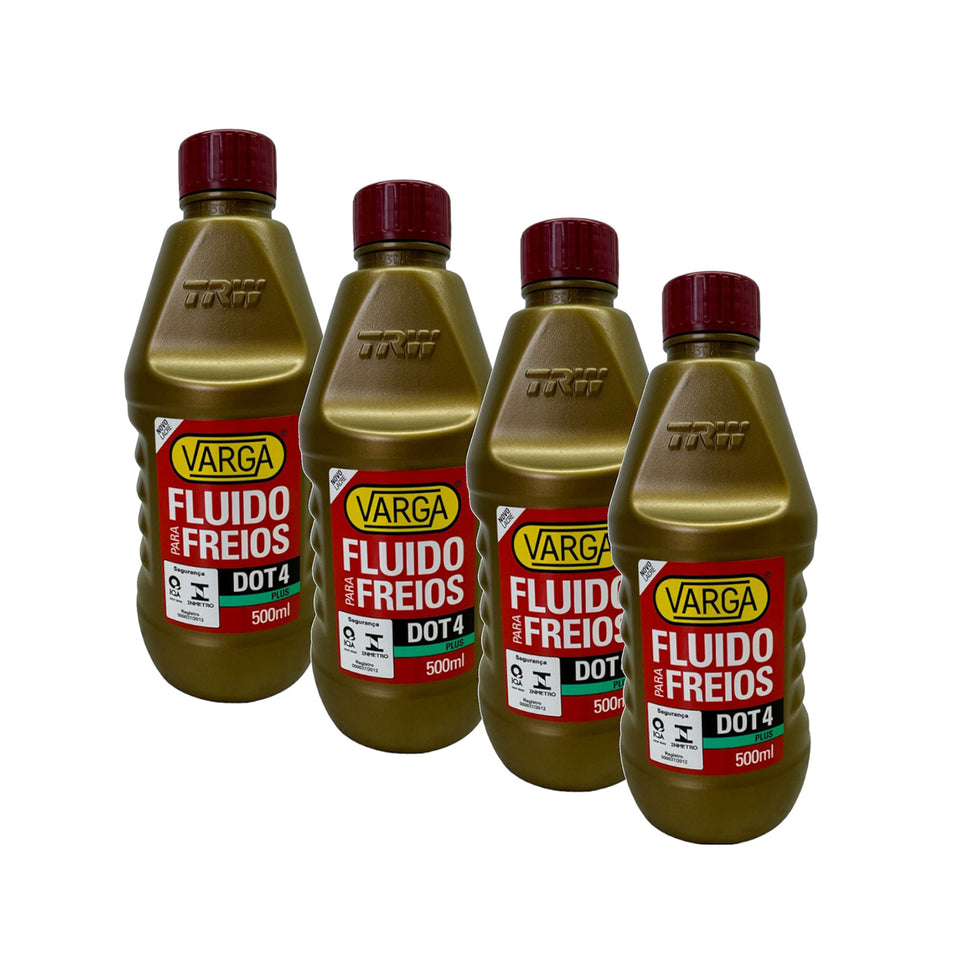 Kit 4 Óleo Fluido Freio Dot4 Trw Varga 500ml RCLF00054