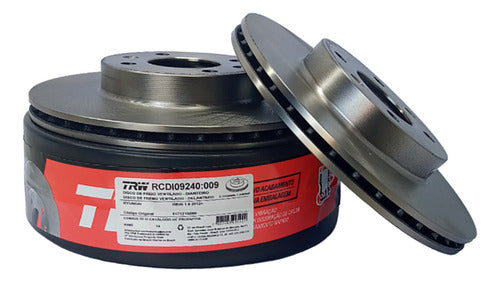 Par Discos Freio Ventilado Dianteiro RCDI09240