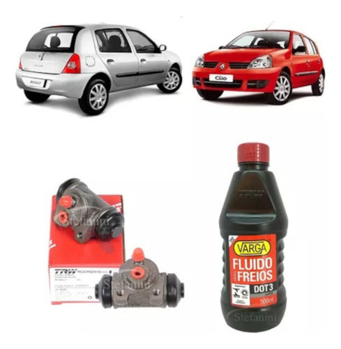 Kit Cilindro Roda Traseira + Fluido RCCR02910 RCLF00054