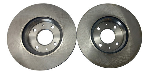 Kit Discos + Pastilhas Freio Dianteiro RCDI09240 RCPT13830