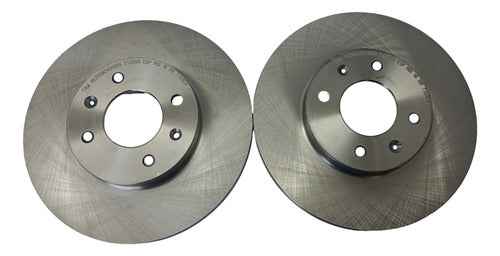 Kit Discos + Pastilhas Freio Dianteiro RCDI09240 RCPT13830