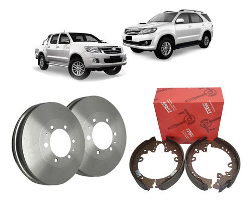 Kit Sapata Freio + Par Tambor Freio Traseiro RPTA02190 GS150