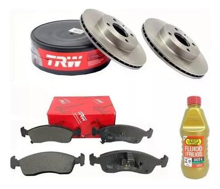 Kit Disco + Pastilha Dianteira + Fluido Freio RCDI09420 RCPT13680 RCLF00054