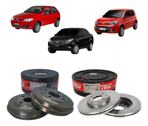 Kit Tambor De Freio Dianteiro Traseiro RPTA00220 RCDI00800