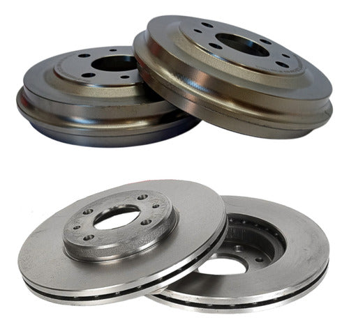 Kit Tambor De Freio Dianteiro Traseiro RPTA00220 RCDI00800