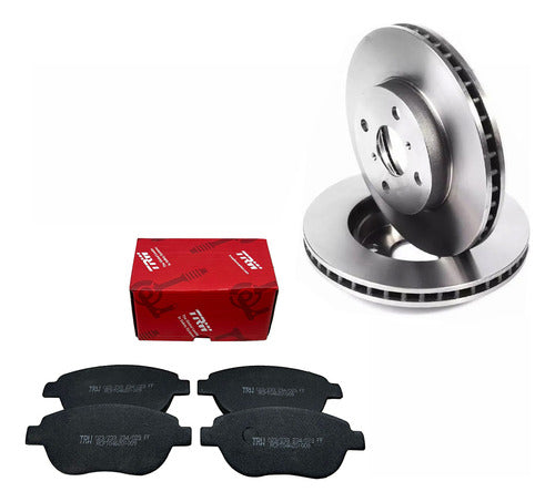 Kit Disco + Pastilha Freio Dianteiro RCDI03330 RCPT04620