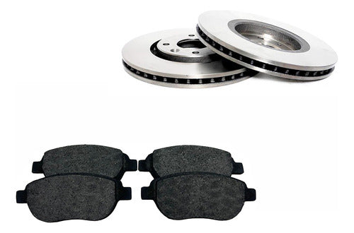 Kit Disco + Pastilha Freio Dianteiro RCDI03330 RCPT04620