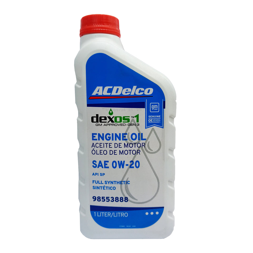 Kit 4L Óleo Motor Sintético SAE OW20 API SN Dexos 1 GEN 3 98553888