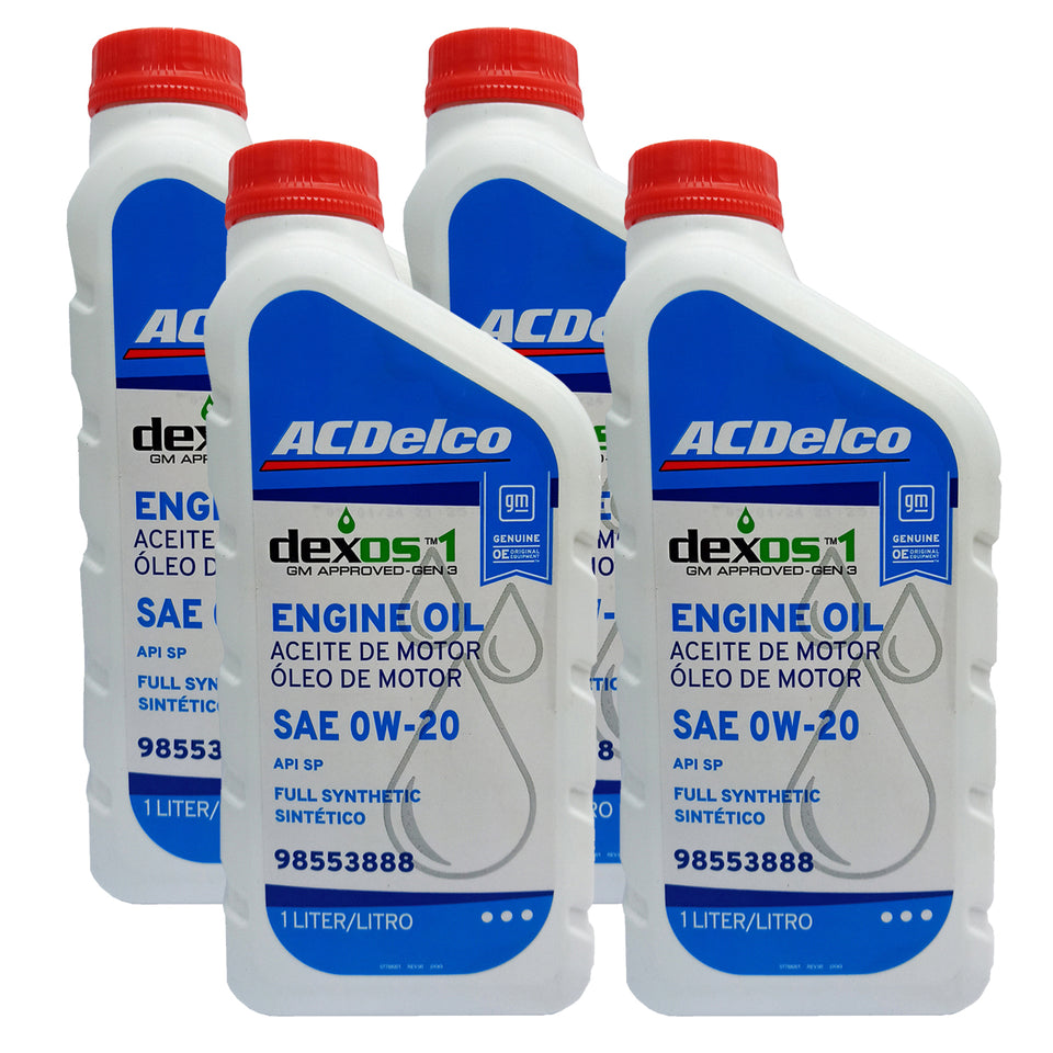 Kit 4L Óleo Motor Sintético SAE OW20 API SN Dexos 1 GEN 3 98553888
