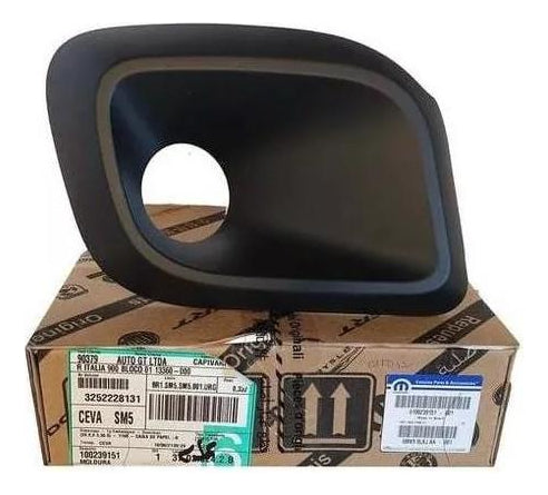 Par Molduras Farol Milha Original Fiat 100239151 100239152