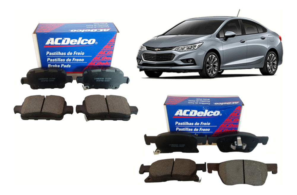 Kit Pastilhas Freio Dianteira e Traseira 19380534 19380535