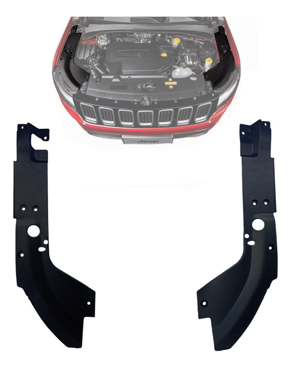 Par Moldura Acabamento Esquerdo Direito Motor Original 53326173 53326172