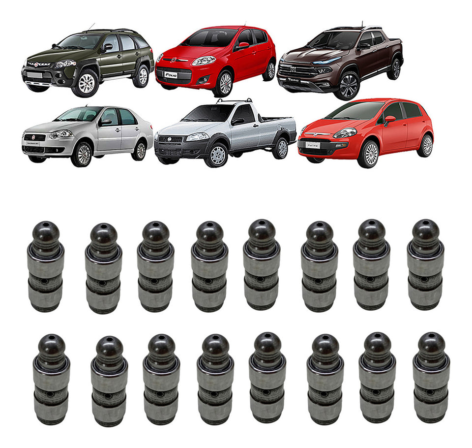 Kit 16 Tucho Valvula Original Fiat 46475925