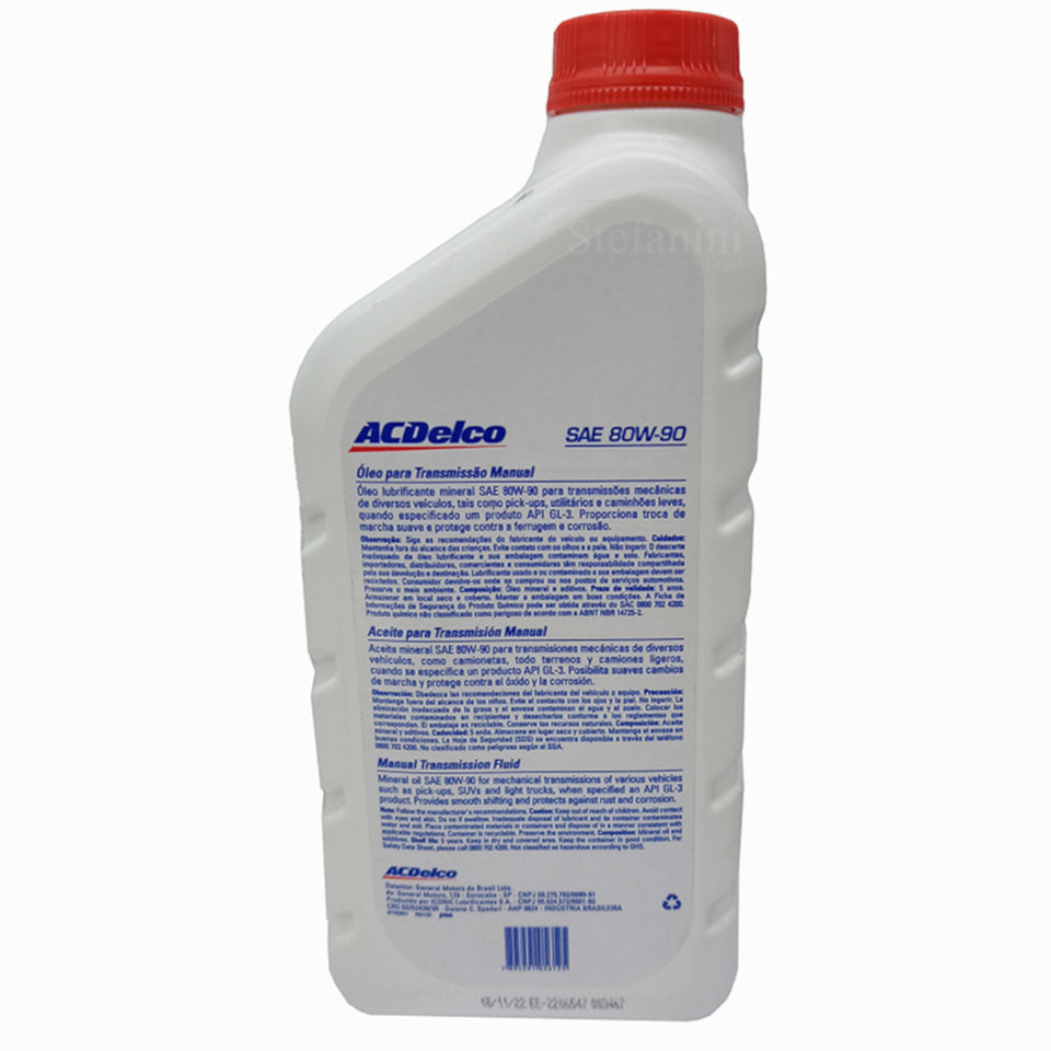 3L Óleo Câmbio Mineral 80w90 Transmissão Manual Api Gl3 93231111