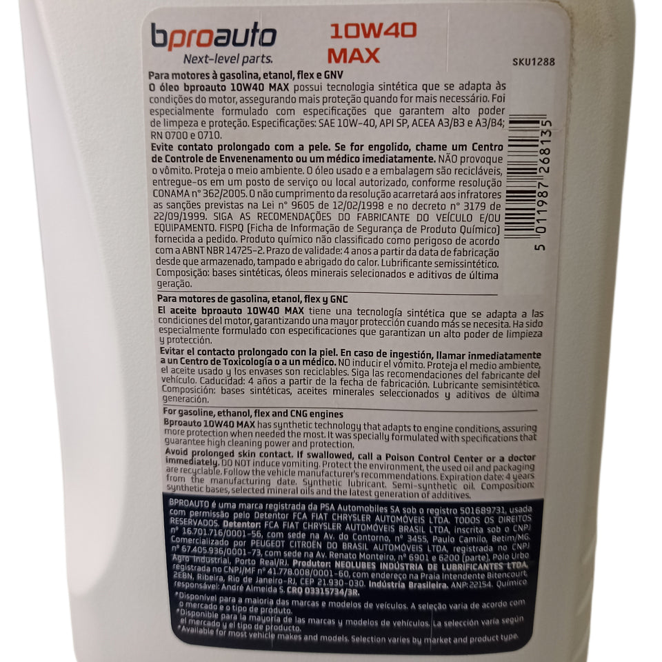 Oleo Semissintetico 1BP31569AA