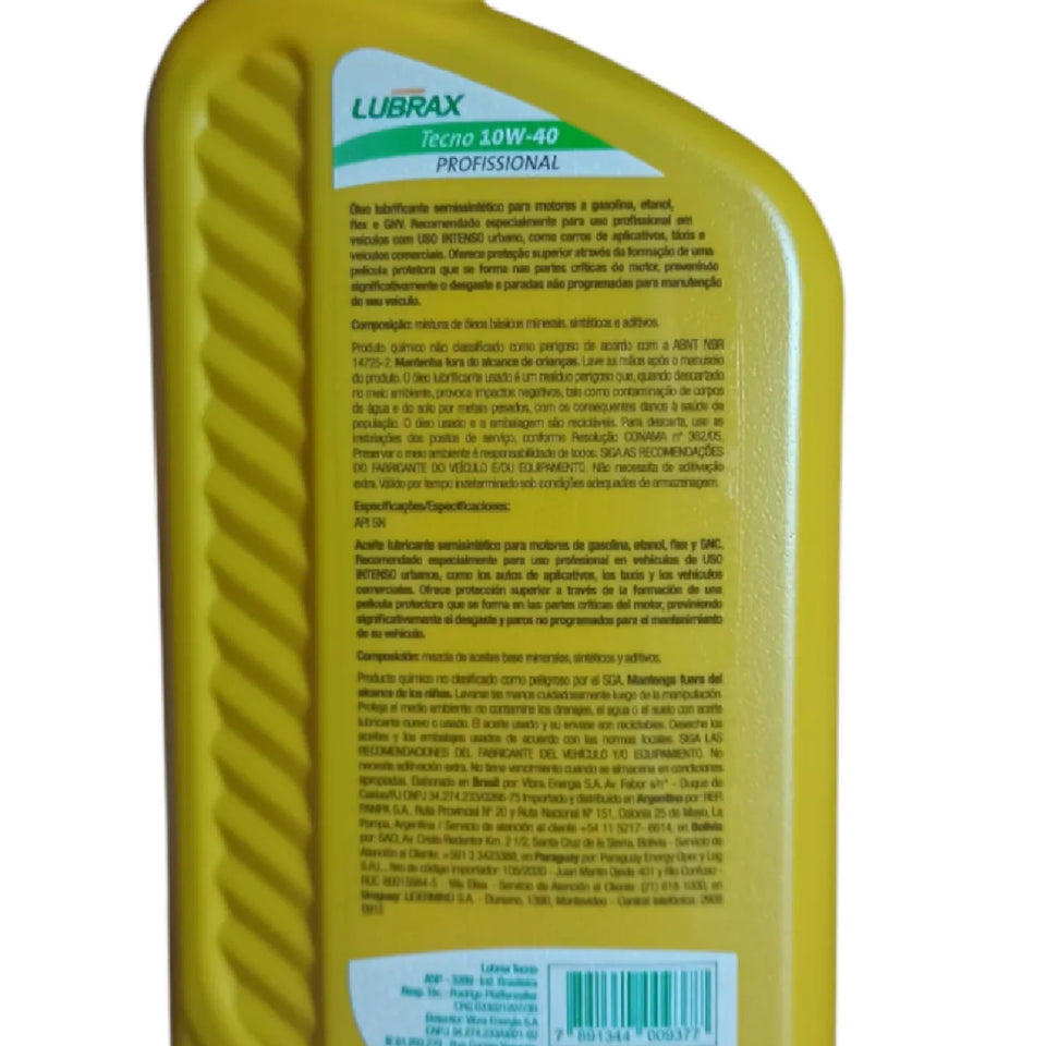 4l Óleo Motor Tecno Api Sn 10w40 Semissintético 1013653