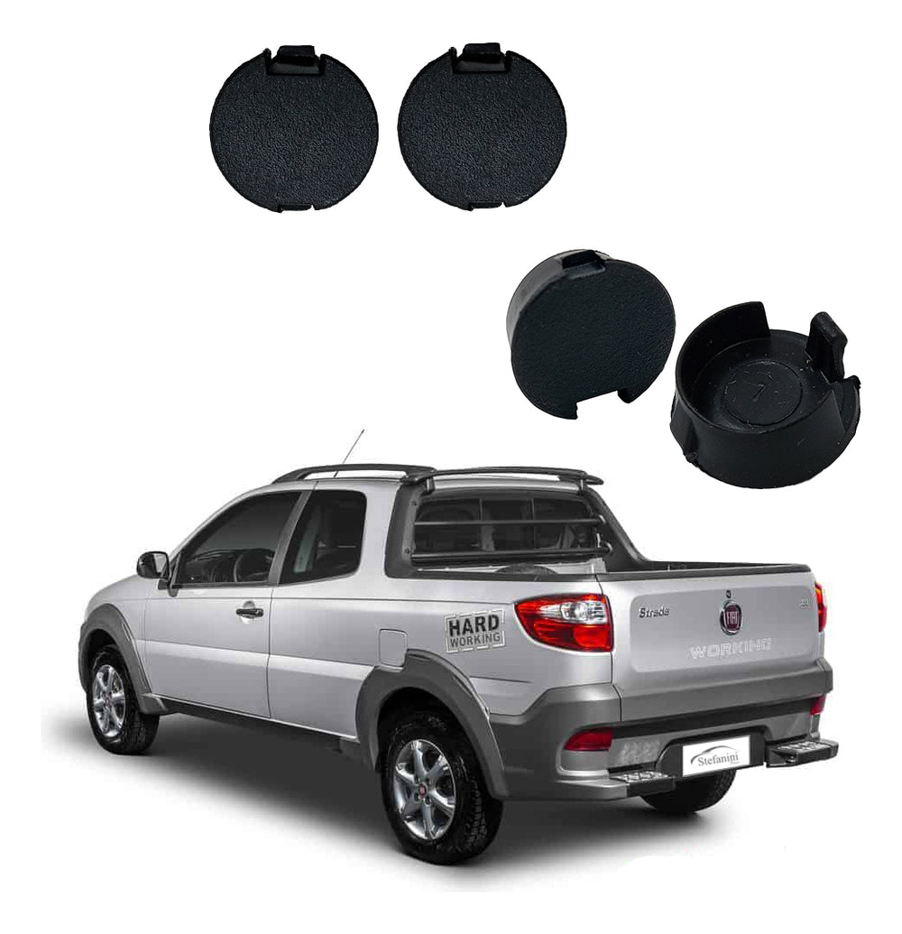 Kit 4 Tampao Parafuso Moldura Cabine Fiat 100213857