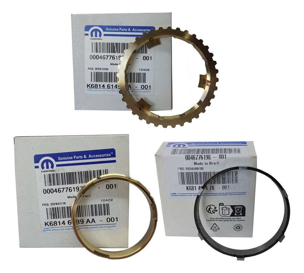 Kit Anel Sincronizador 1ª 2ª Marcha 46776198 46776197 46776199