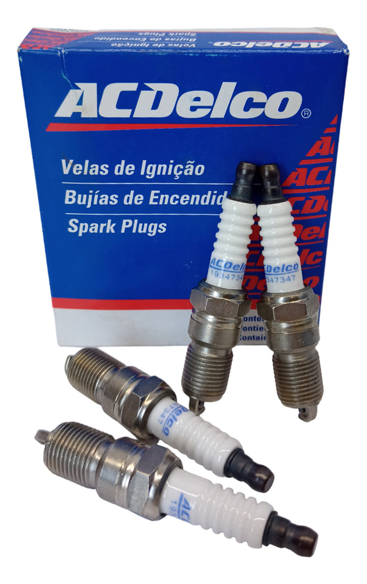 4 Velas De Ignição Acdelco 19347347