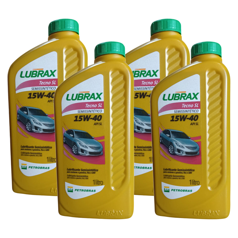 4l Óleo Motor Lubrax Tecno SL 15w40 Semissintético 1024742
