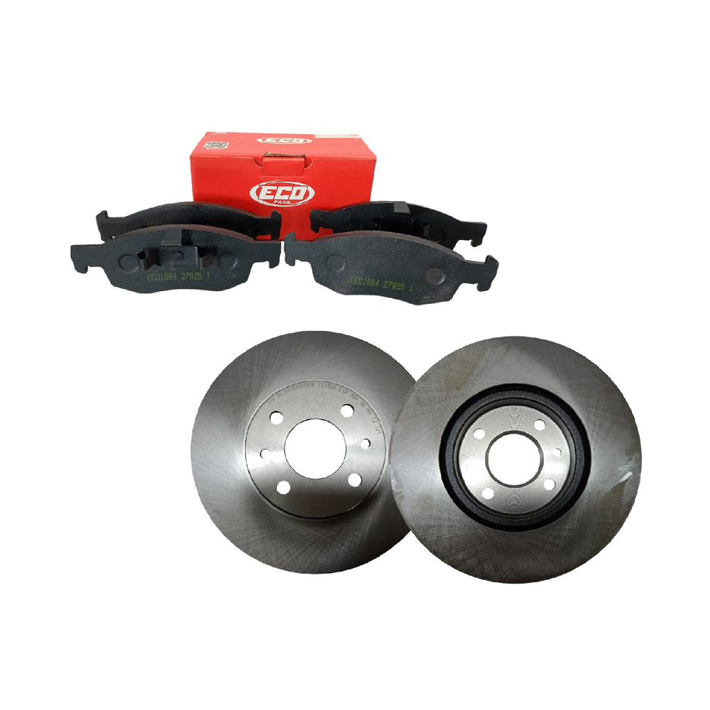 Kit Discos de Freio + Pastilhas Dianteiras ECO1684 RCDI01040