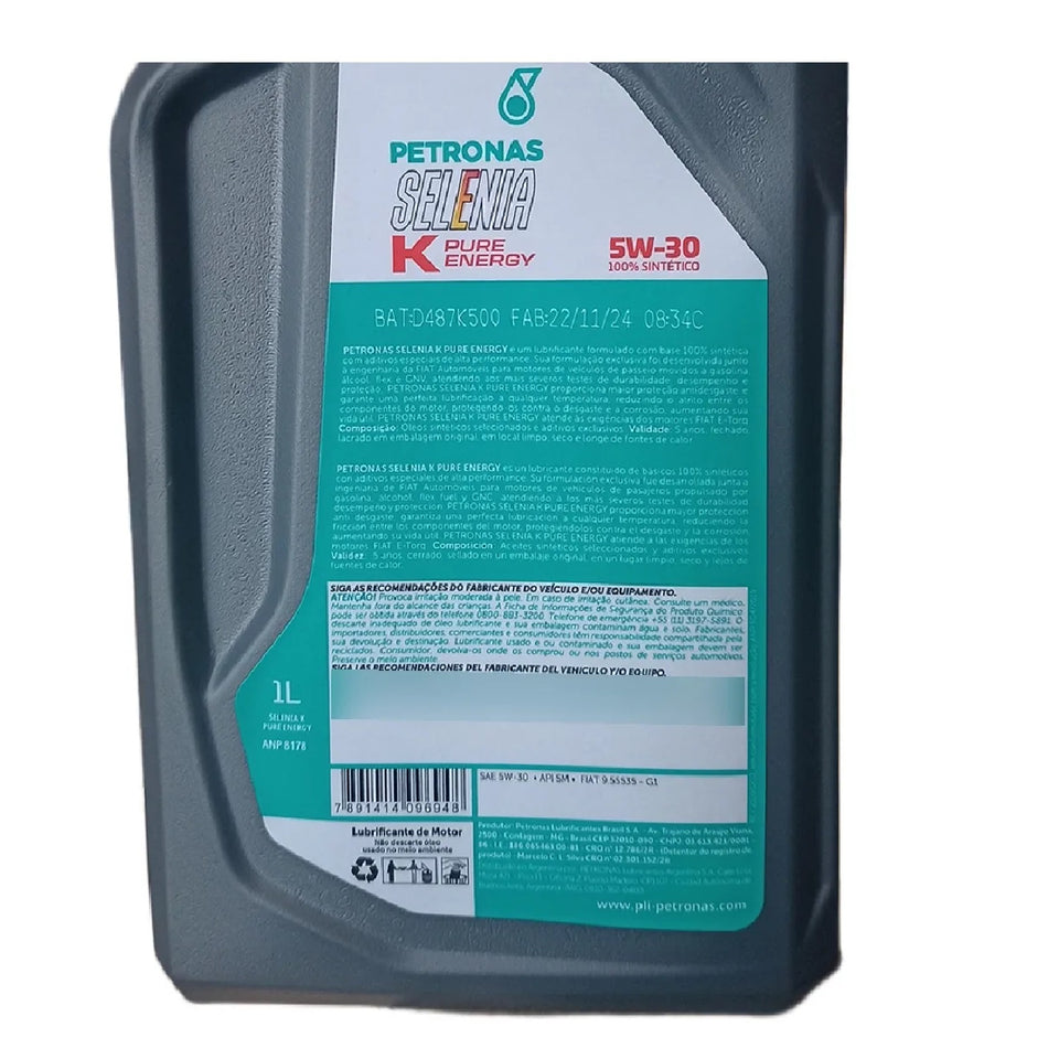 4l Óleo 5w30 Selênia K Pure Energy Petronas 70242e19br