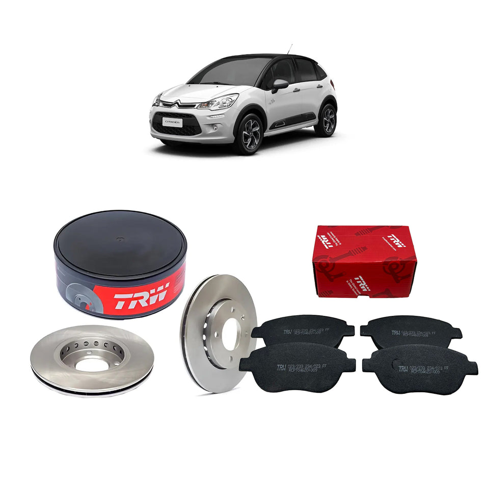 Kit Disco E Pastilha Sólido Dianteiro Trw