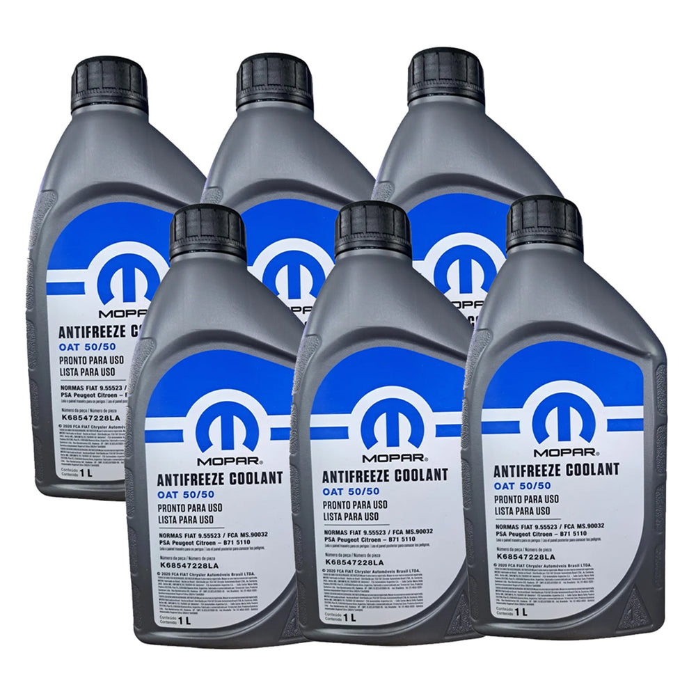 Kit 6 Aditivo Radiador Arrefecimento Mopar K68547228la