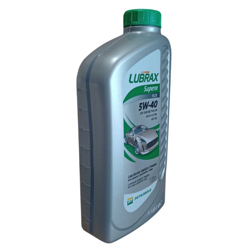 Kit 4l Óleo Motor Lubrax Supera Flex 5w40 Sintético 1023032