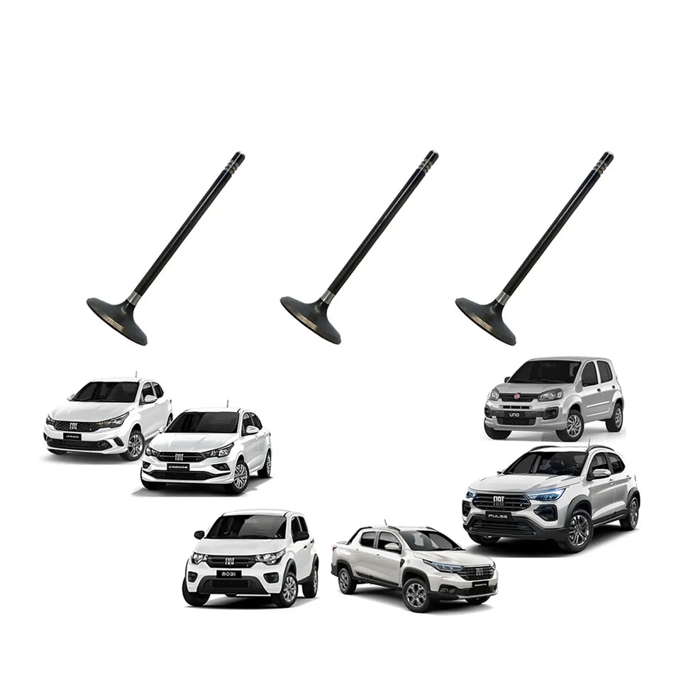 Kit 3 Valvula Admissao Original Fiat 55267853