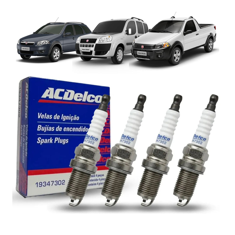 Kit 4 Velas Ignição ACDelco 19347302