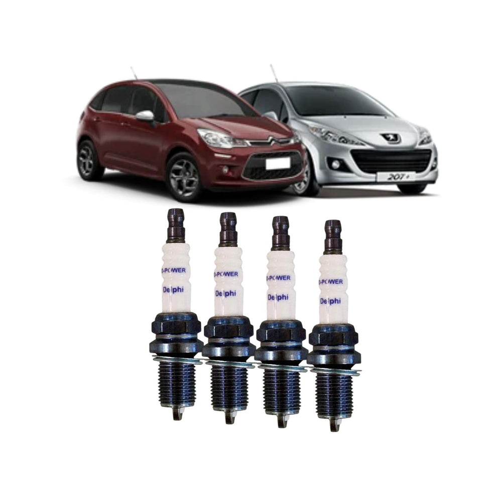 Kit 4 Velas de Ignição Delphi XH70010