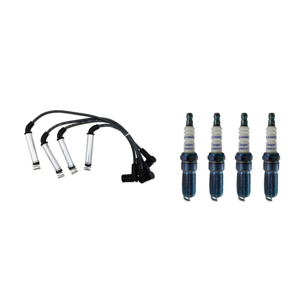 Kit 4 Cabo E Velas De Ignição Delphi XH70046 XS10637