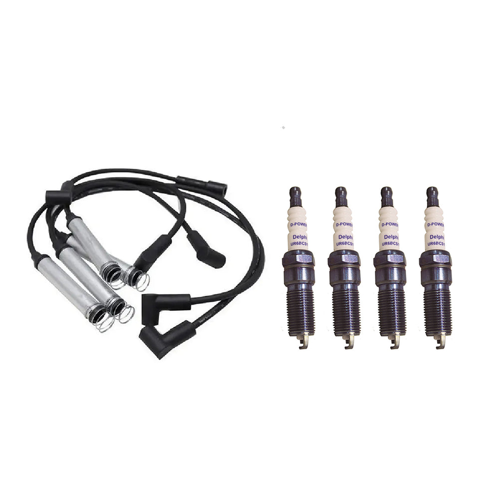 Kit 4 Cabo e Vela Ignição  Xh40008  + Xs10653