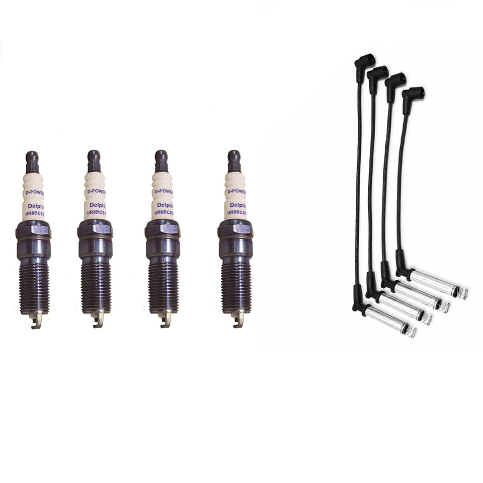 Kit 4 Cabo e Vela Ignição XH40008 + Xs10587