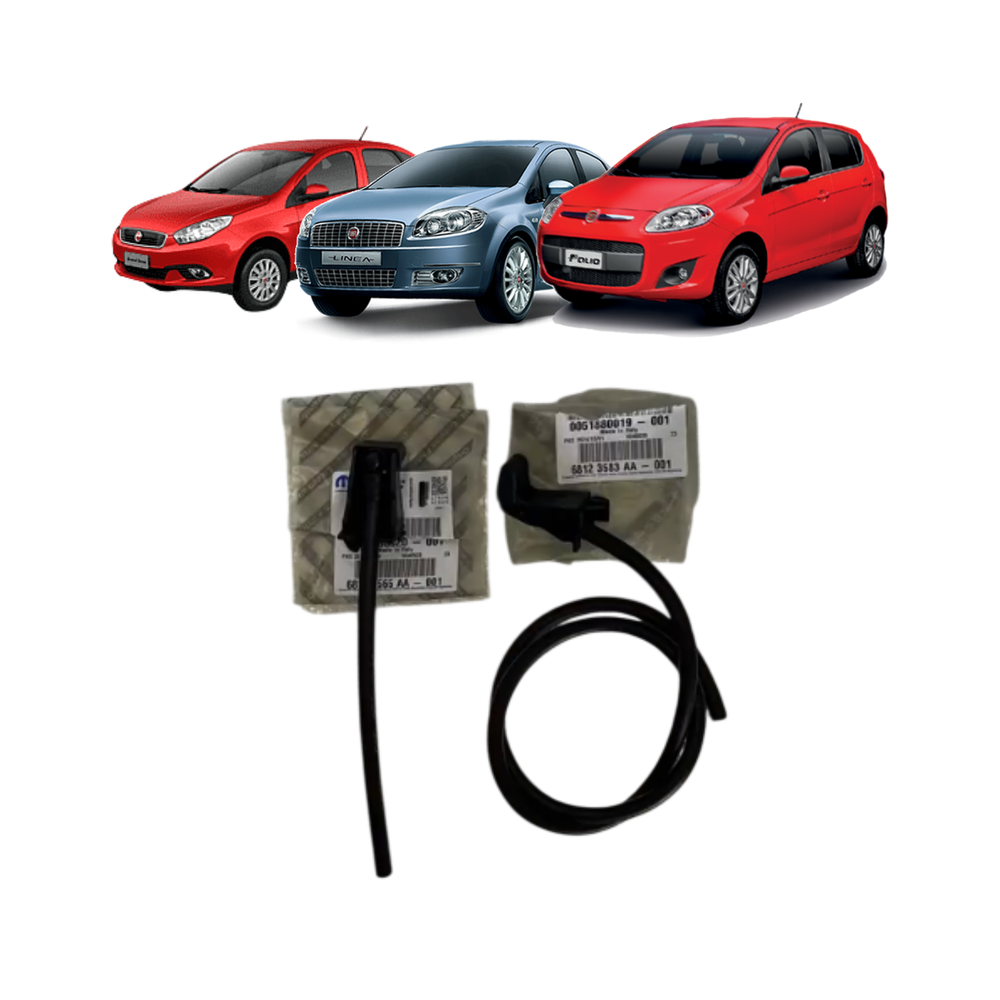 Par Esguicho Limpador Parabrisa Fiat 51880020 / 51880019