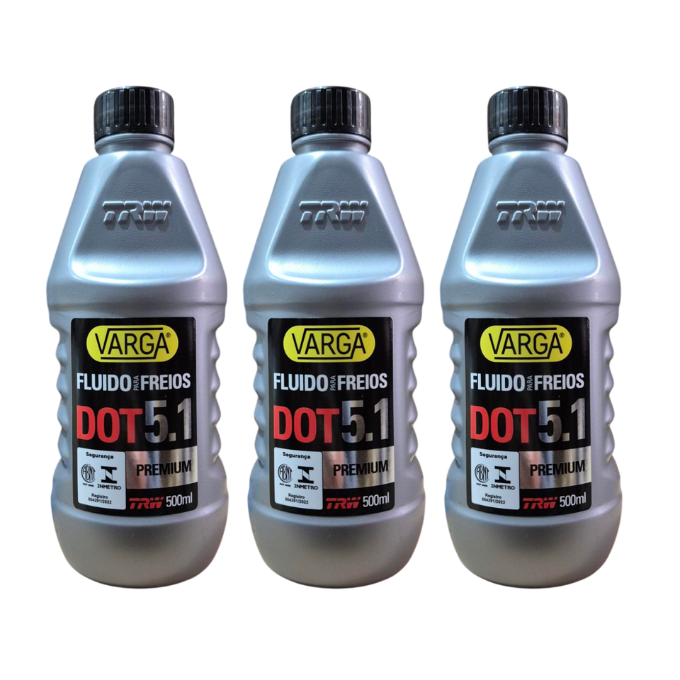 Kit 3 Fluidos de Freio DOT 5.1 TRW 500mL RCLF00310