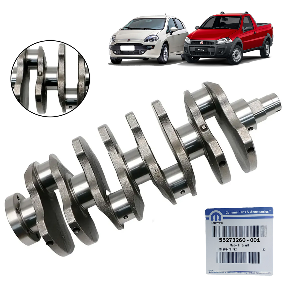 Eixo Virabrequim 1.4 Genuino Fiat 55273260