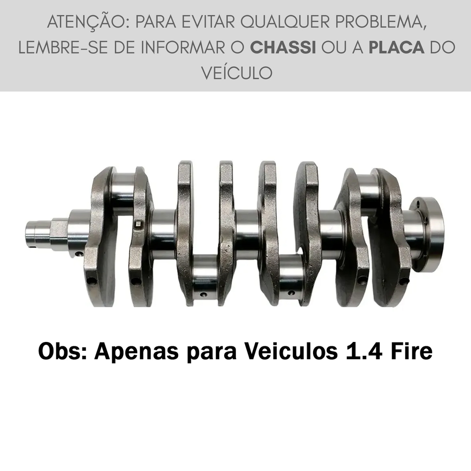 Eixo Virabrequim 1.4 Genuino Fiat 55273260