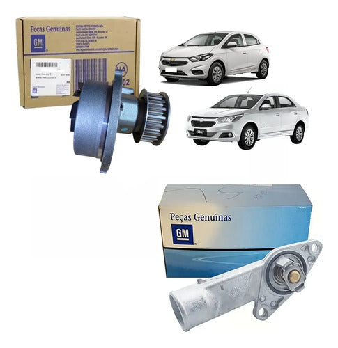 Kit Bomba Dagua com Válvula Original GM 24591057 93275736
