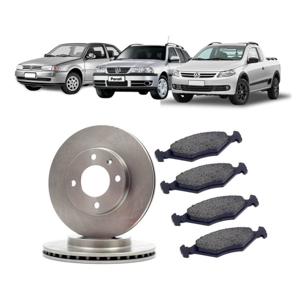 Kit Discos Freio + Pastilhas Dianteiro TRW RCPT02140 RCDI01020